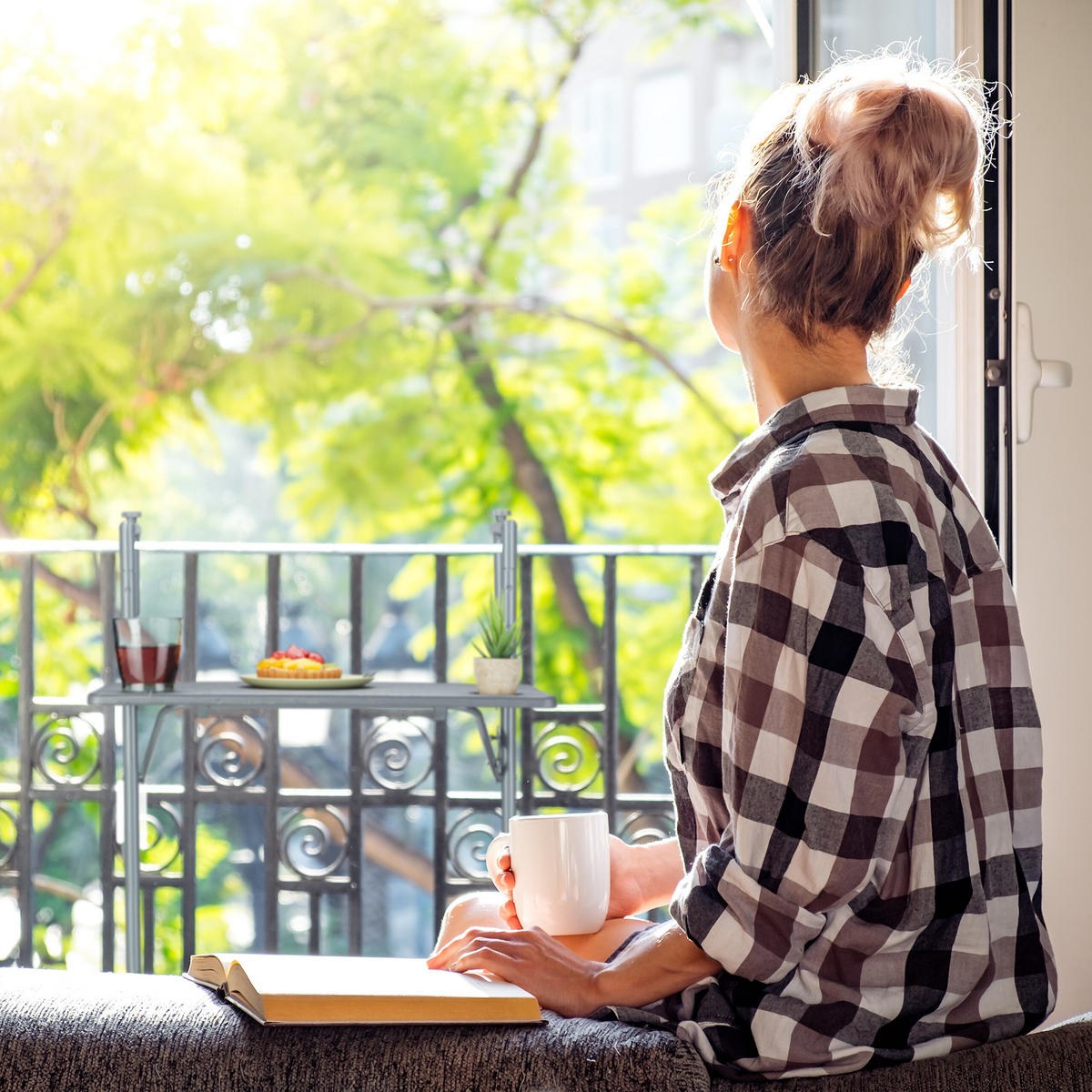 BALKONHÄNGETISCH - Grau, Kunststoff/Metall (60/59.5/84cm) - Relaxdays