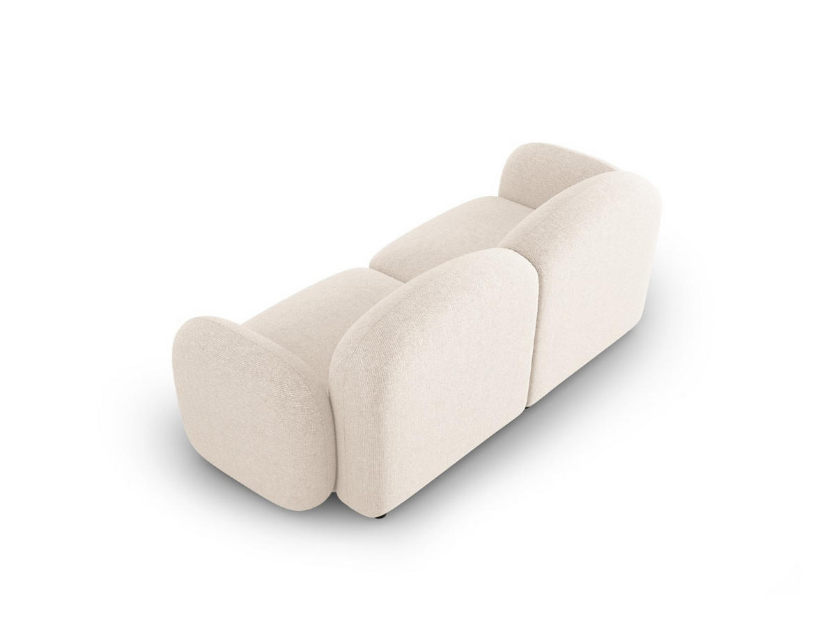 SOFA Blair aus Chenille-Stoff beige clair melange 2 Sitzplätze - Beige, Textil (87/80/194cm) - Micadoni