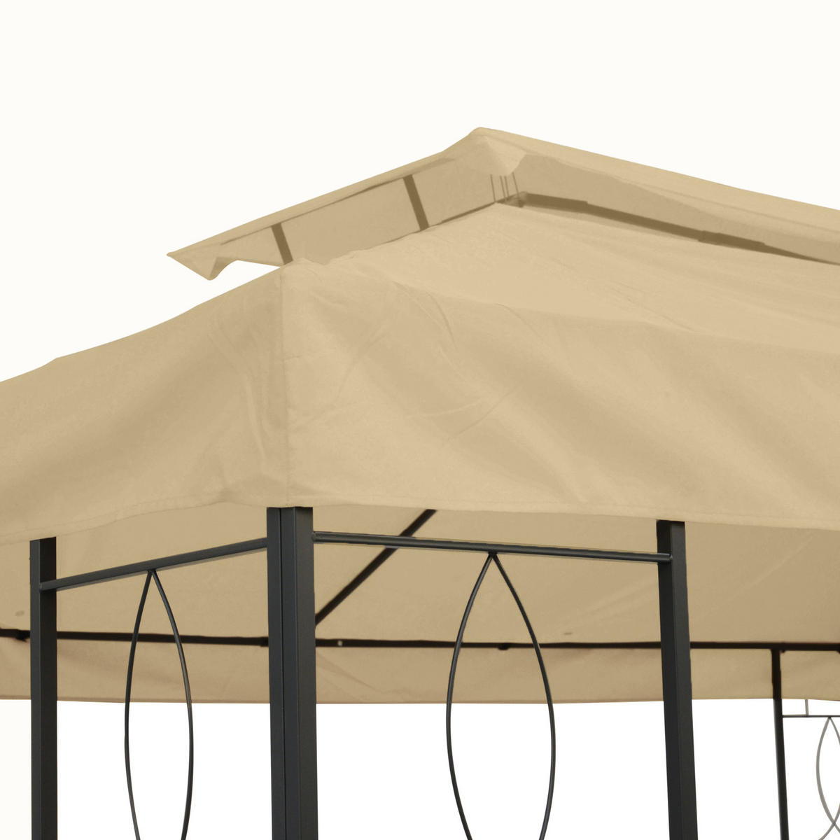 ERSATZDACH für Pavillon DE-12555 3x4 m Beige - Beige, Textil (400/1/300cm) - ComfortXL