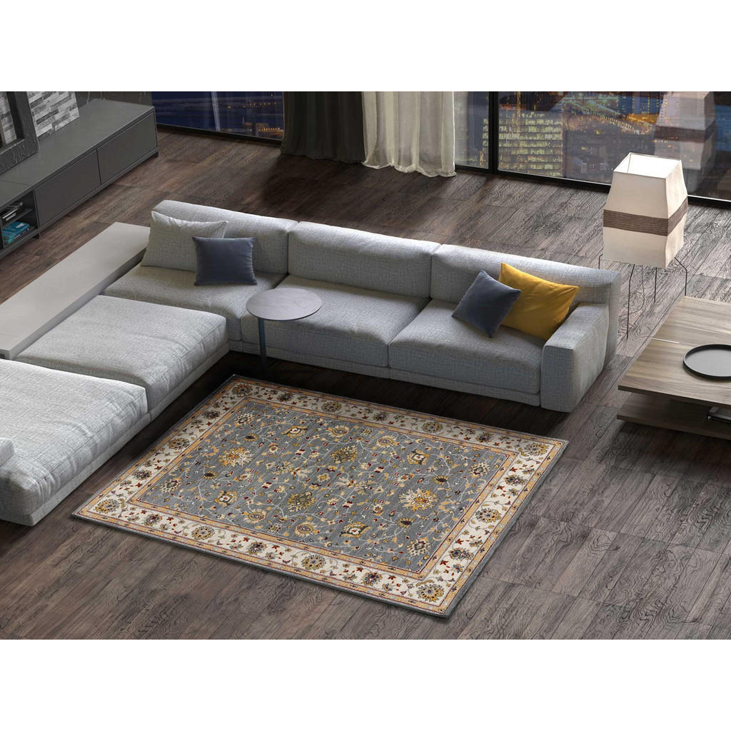 Thumbnail - Atticgo Vintage-Teppiche, Silber, Creme, Textil, Orientalisch, Rechteckig, 115x160 cm, Oeko-Tex® Standard 100, in versch...