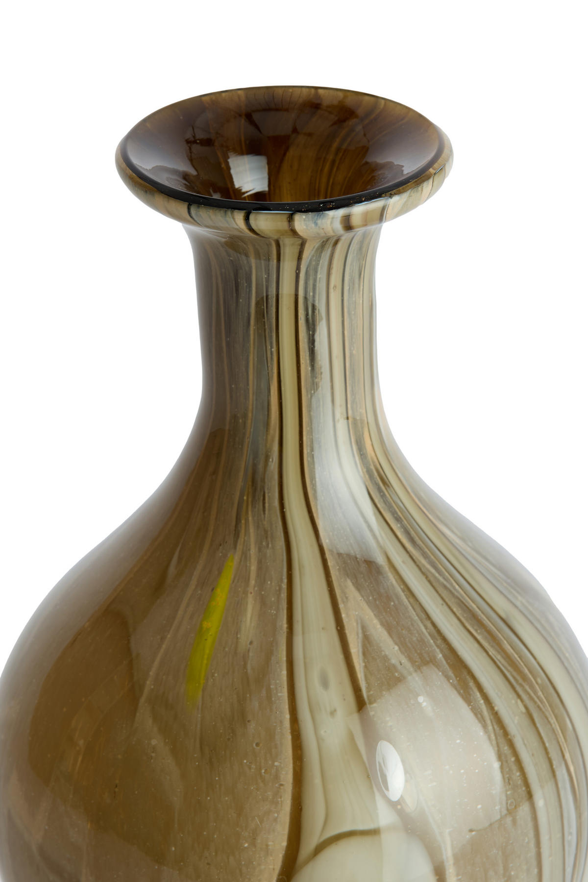 VASE Jorven - Grün - 14.5/14.5/29.5 cm - Grün, Glas (29.5cm) - Light & Living