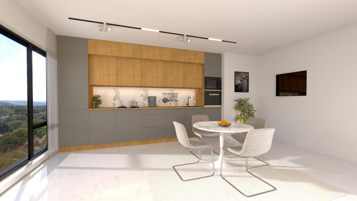 KÜCHENZEILE 420 cm - Nexa KÜ-LN-005 - in Woodline & Beige / Matt - Beige/Eiche Artisan, Holz (420/212/58cm) - ROYAL24_MARKT