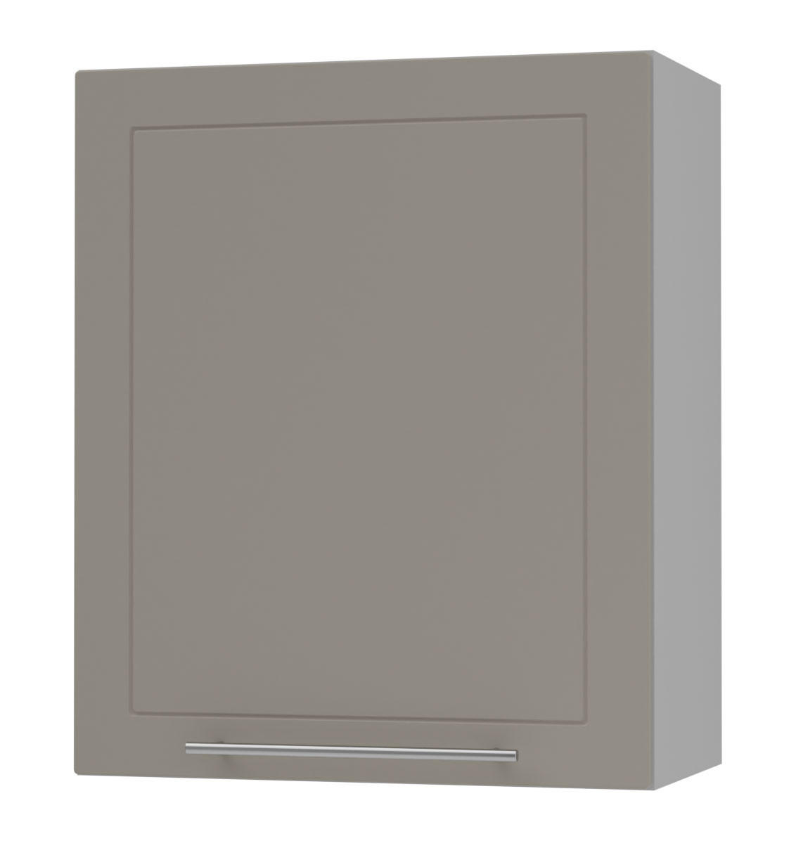 KÜCHENHÄNGESCHRANK Kvantum W2/60 Beige Matt / Grau Matt 60 / 32,5 / 72cm - Beige/Grau, Holz/Holzwerkstoff (60/72/32.5cm) - Feldmann-Wohnen