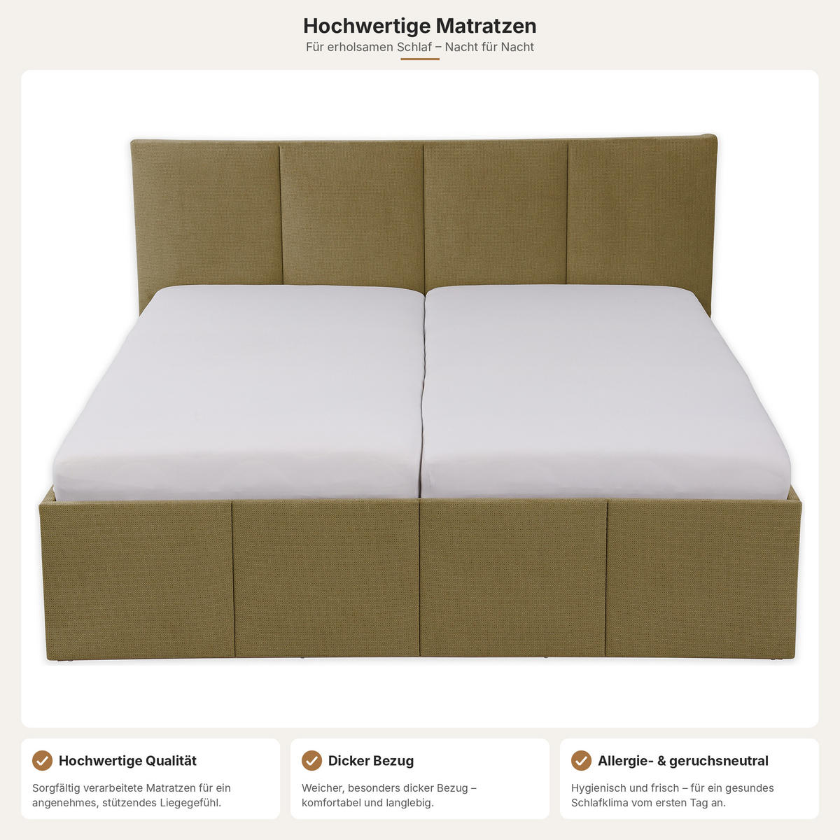 POLSTERBETT Dalas Avocado 160 x 200 x 40 cm Stauraum Mit hochwertiger Matratze H3 (bis 120 kg) und Lattenrost - Grün, Holz (160/200cm) - Halmon Schlafkomfort Betten 