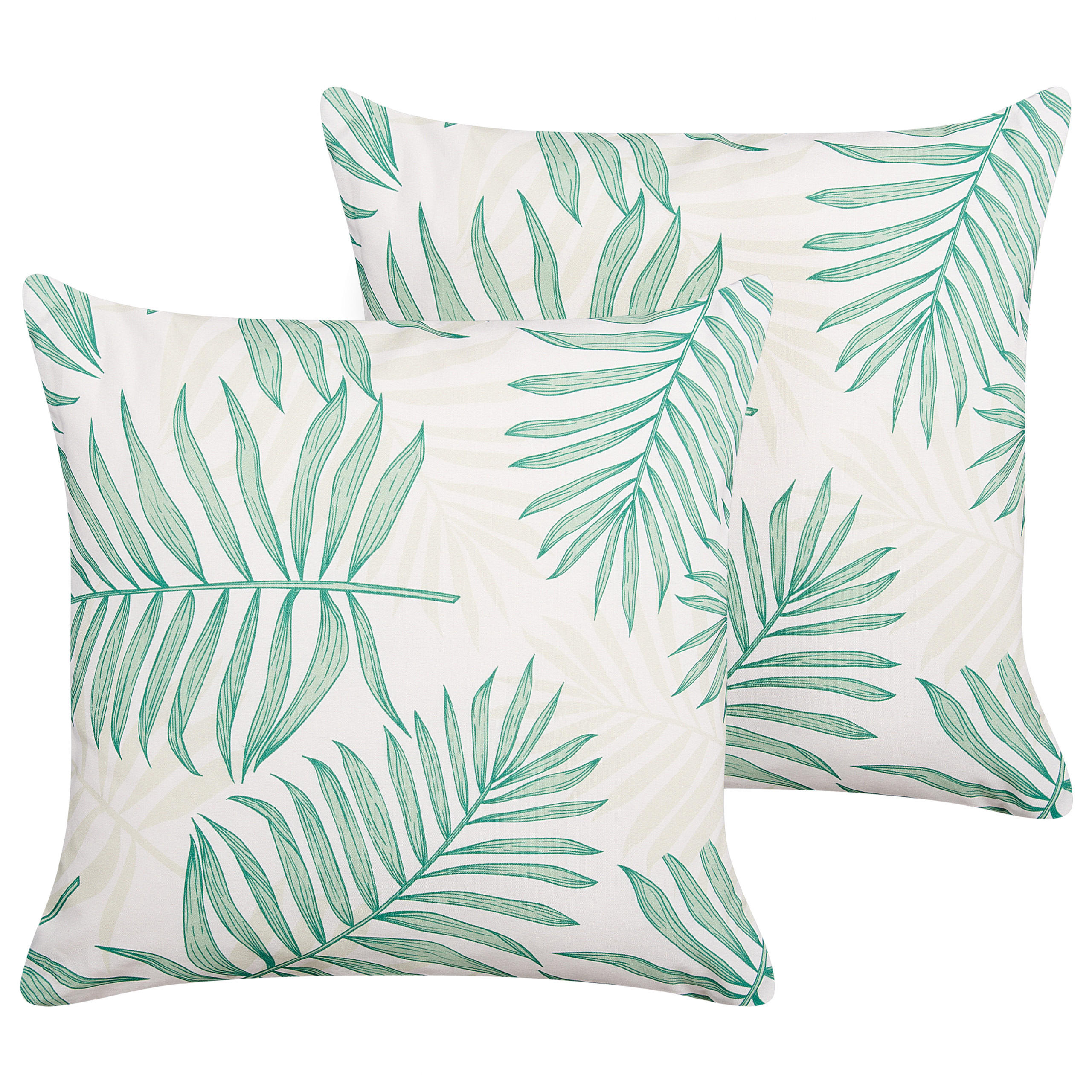 PERNA DE GRADINA set de 2 model cu frunze bej/ verde 45/45 cm Poggio
