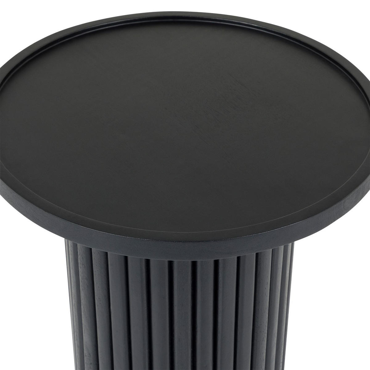 COUCHTISCH SARDA schwarz - Schwarz, Naturmaterialien/Holz (46/46/53cm) - IDIMEX