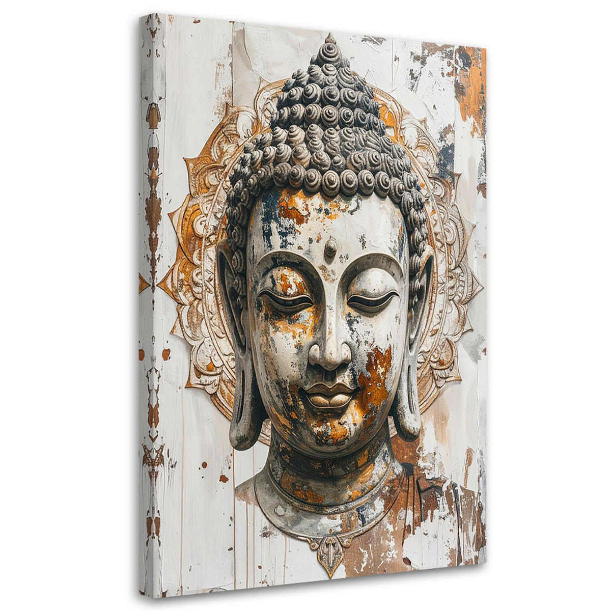 LEINWANDBILD Zen und Orientalisch 80x120cm - Goldfarben, Textil (80/120cm) - Feeby