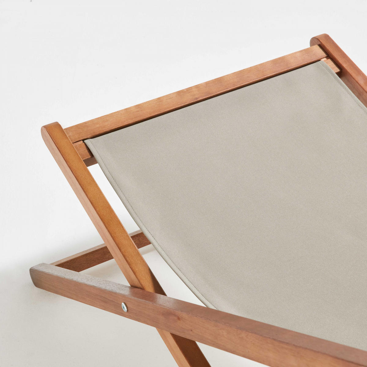 LIEGESTUHL 2-tlg., Taupe - Taupe, Holz (62/88/105cm) - Oviala