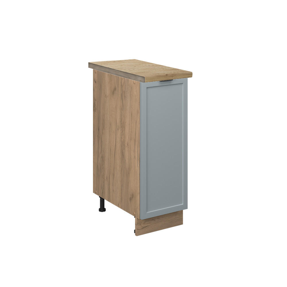 APOTHEKERSCHRANK Fame-Line Hellblau-grau 30 cm, AP Eiche - Honigeiche/Eiche Wotan, Holzwerkstoff (30/82/60cm) - Vicco