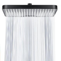 DUSCHKOPF 12 Zoll Regendusche Quadratisch Schwarz - Schwarz, Metall (21/12.7/32cm)