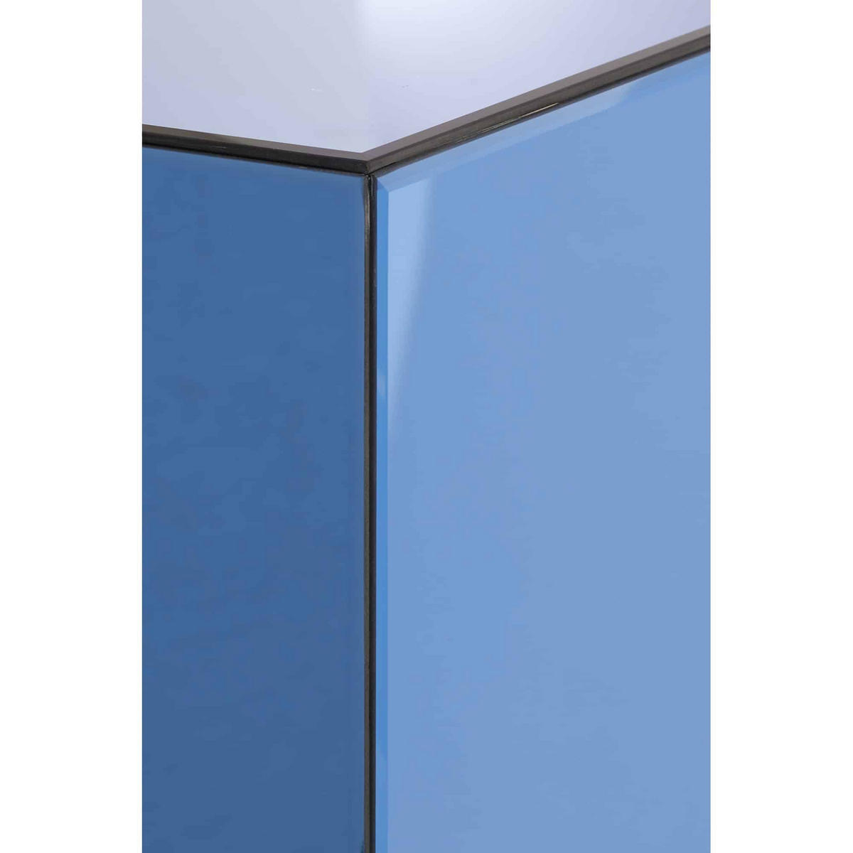 SÄULE Daxton Blau 40/40/40 cm - Blau, Glas (40/40/40cm) - Light & Living