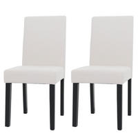 ESSZIMMERSTUHL Cremeweiß 2er-Set - Weiß, Textil (42/90/50cm) - Jamb