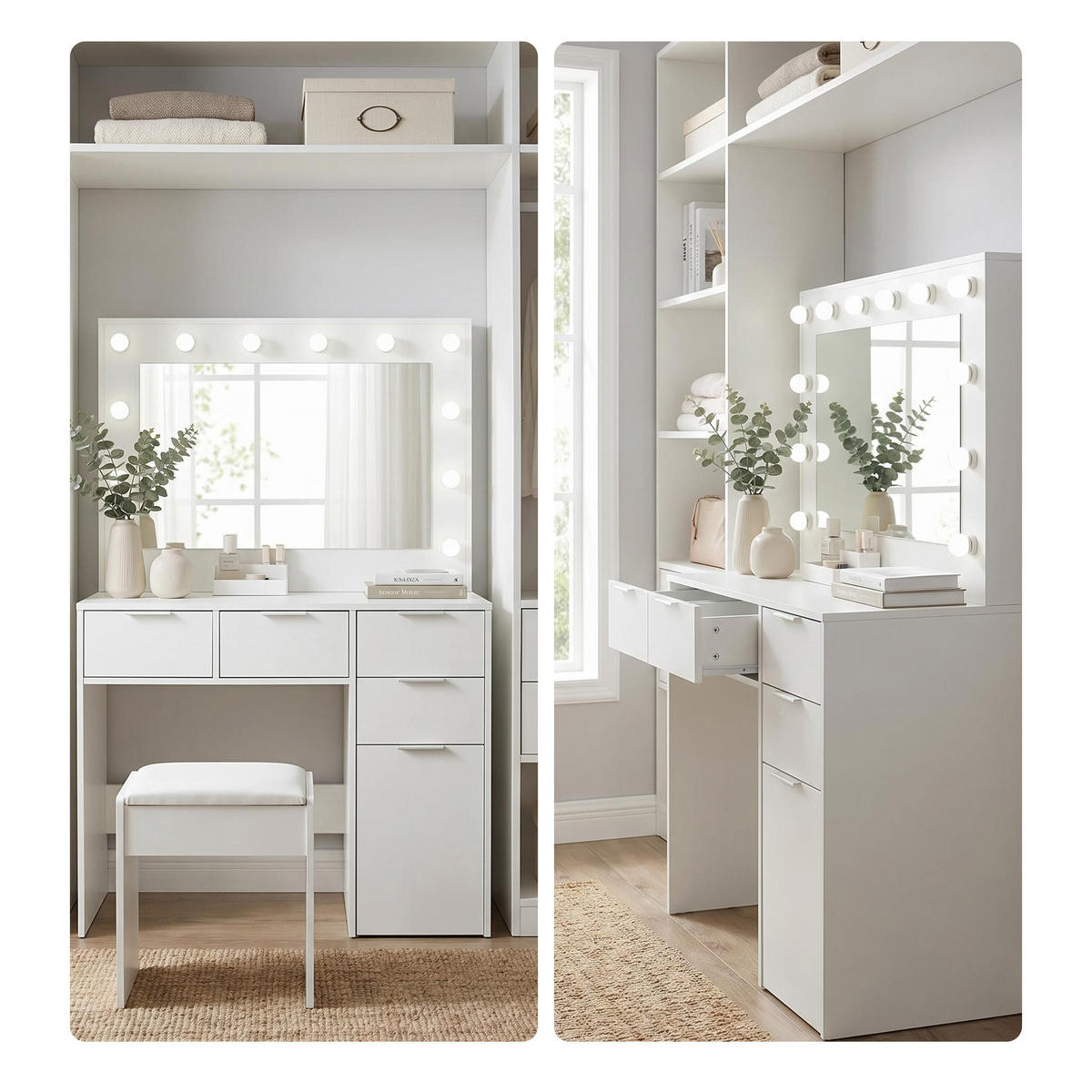 VĂ rugăm să indicați culoarea - alb, compozit lemnos (105/140/40cm) - Relaxdays