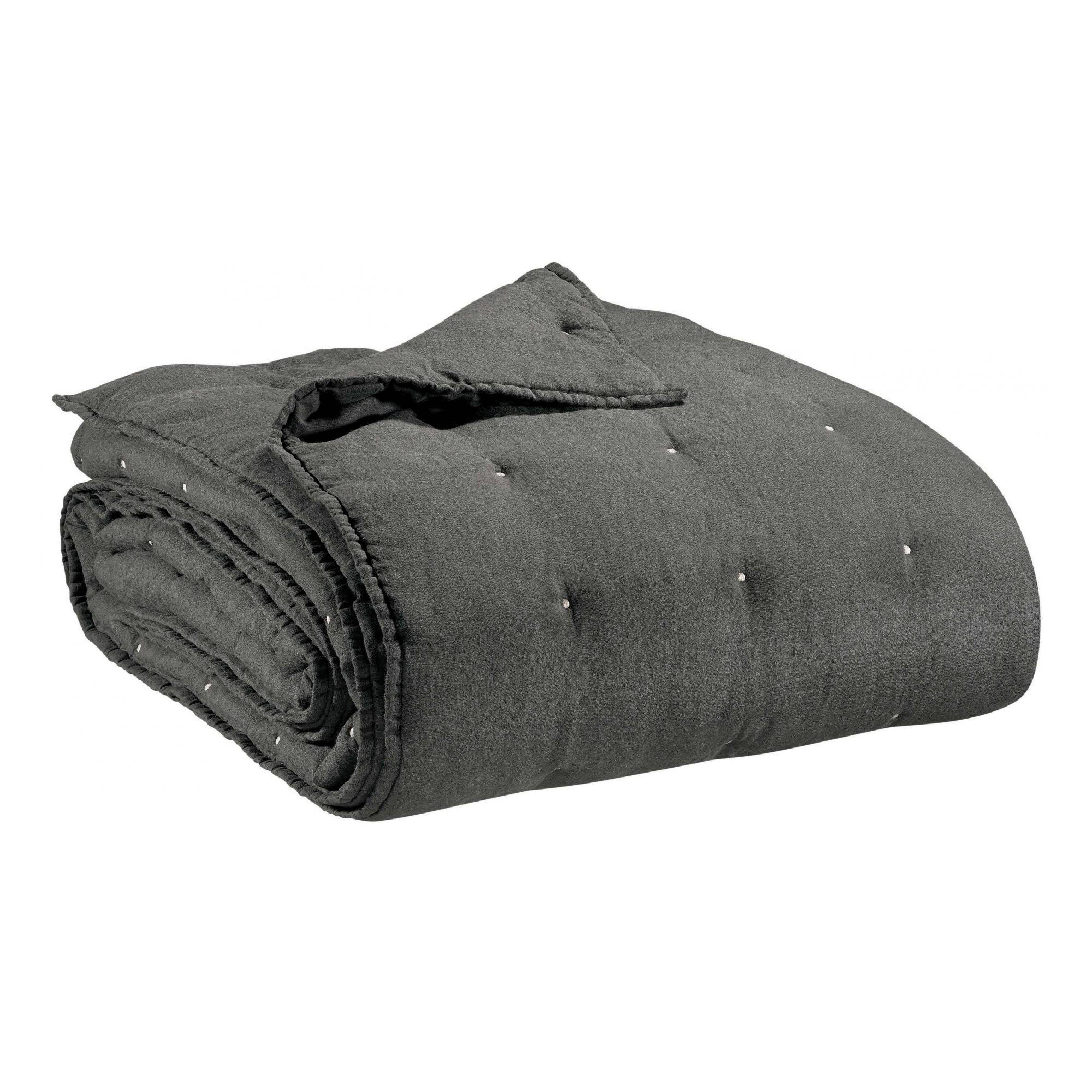 BETTÜBERWURF Zeff donner 180 x 260 cm - Grau, Textil (180/260cm) - Vivaraise
