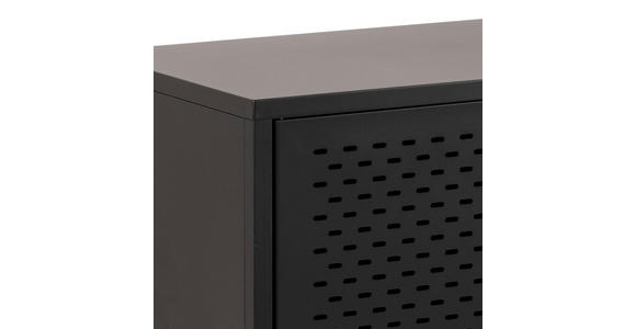 SIDEBOARD Newcastle in - Schwarz, Design, Metall (125/75/40cm) - Ambia Home