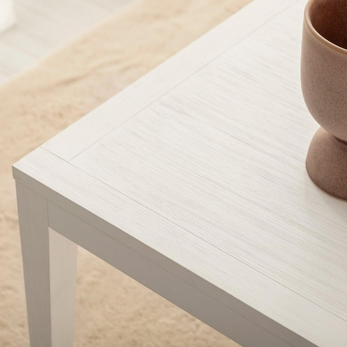 COUCHTISCH FESTER Mara Weiß 100 cm x 45 cm - Weiß, Holzwerkstoff (50/100/45cm)