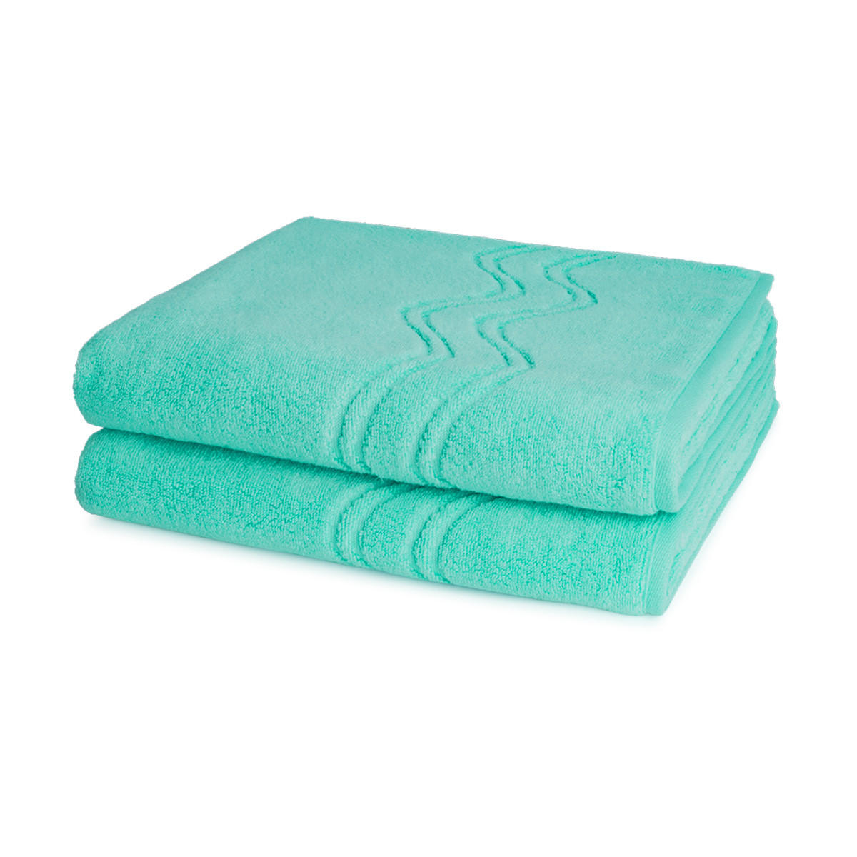 DUSCHTUCH Cashmere feeling 2er-Set - Türkis, Textil (50/100cm) - Ross