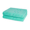 DUSCHTUCH Cashmere feeling 2er-Set - Türkis, Textil (50/100cm) - Ross