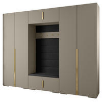 GARDEROBEN-SET 236,7/300/47 - Kaschmir/Goldfarben, Holz/Kunststoff (300/236.7/47cm) - Abiks Möbel