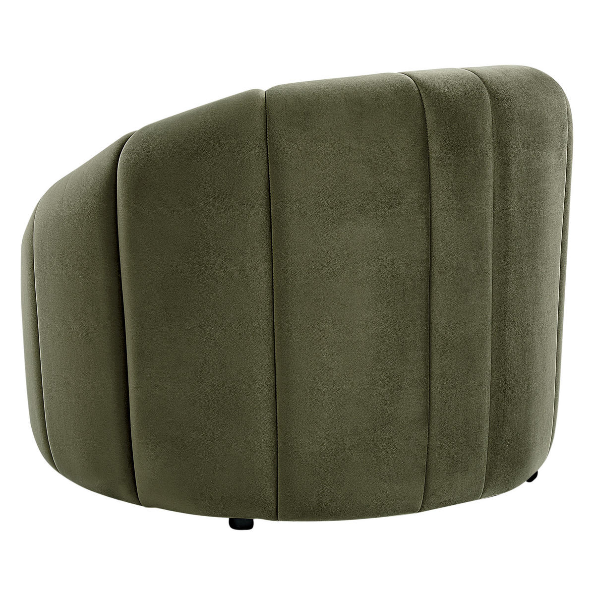 SESSEL Samtstoff dunkelgrün Malung - Grün, Textil (79/67/79cm) - Beliani