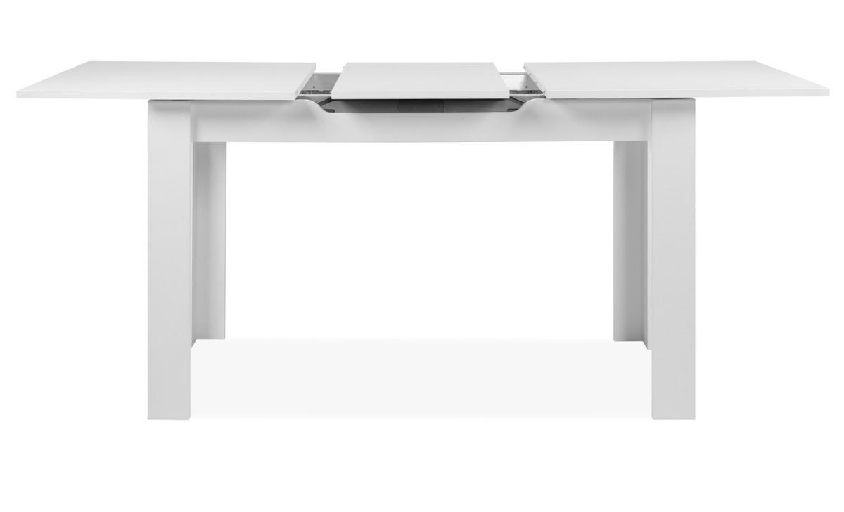 ESSTISCH weiß 125 - 165 cm, Küchentisch ausziehbar - Weiß, Holzwerkstoff (125/75/75cm) - Furn.Design