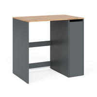 WASCHMASCHINENSCHRANK Viktor, Anthrazit/Goldkraft Eiche, 93.6 x 88.2 cm mit Rollcontainer - Honigeiche/Anthrazit, Holzwerkstoff (93.6/88.2/60cm) - Vicco