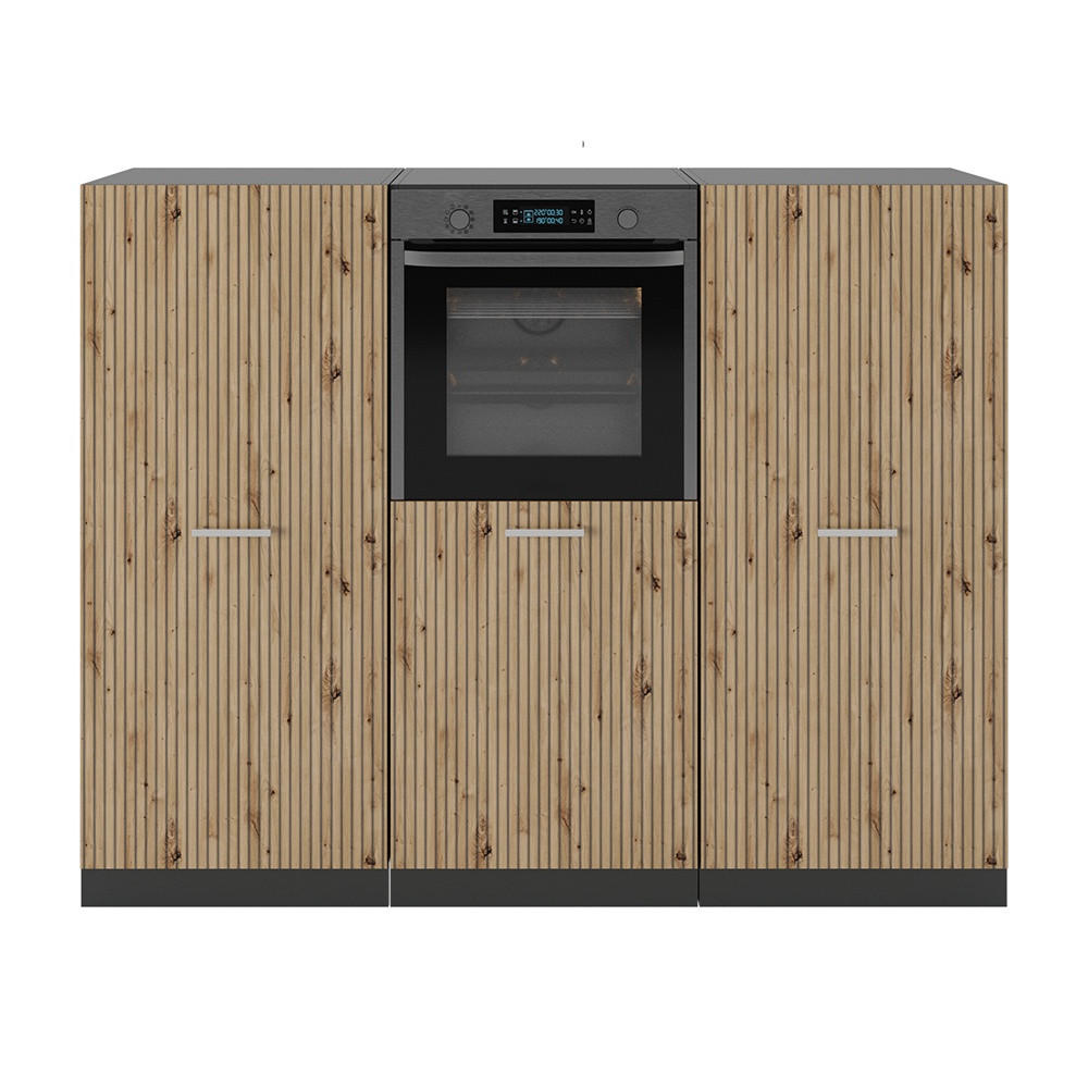 KUCHYNSKÝ BLOK R-Line Remeselný dub/antracit 180 cm bez pracovnej dosky - antracitová/dub artisan, kompozitné drevo (180/143/46cm) - Vicco