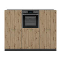 KÜCHENBLOCK R-Line Artisan Eiche/Anthrazit 180 cm ohne Arbeitsplatte - Anthrazit/Eiche Artisan, Holzwerkstoff (180/143/46cm) - Vicco
