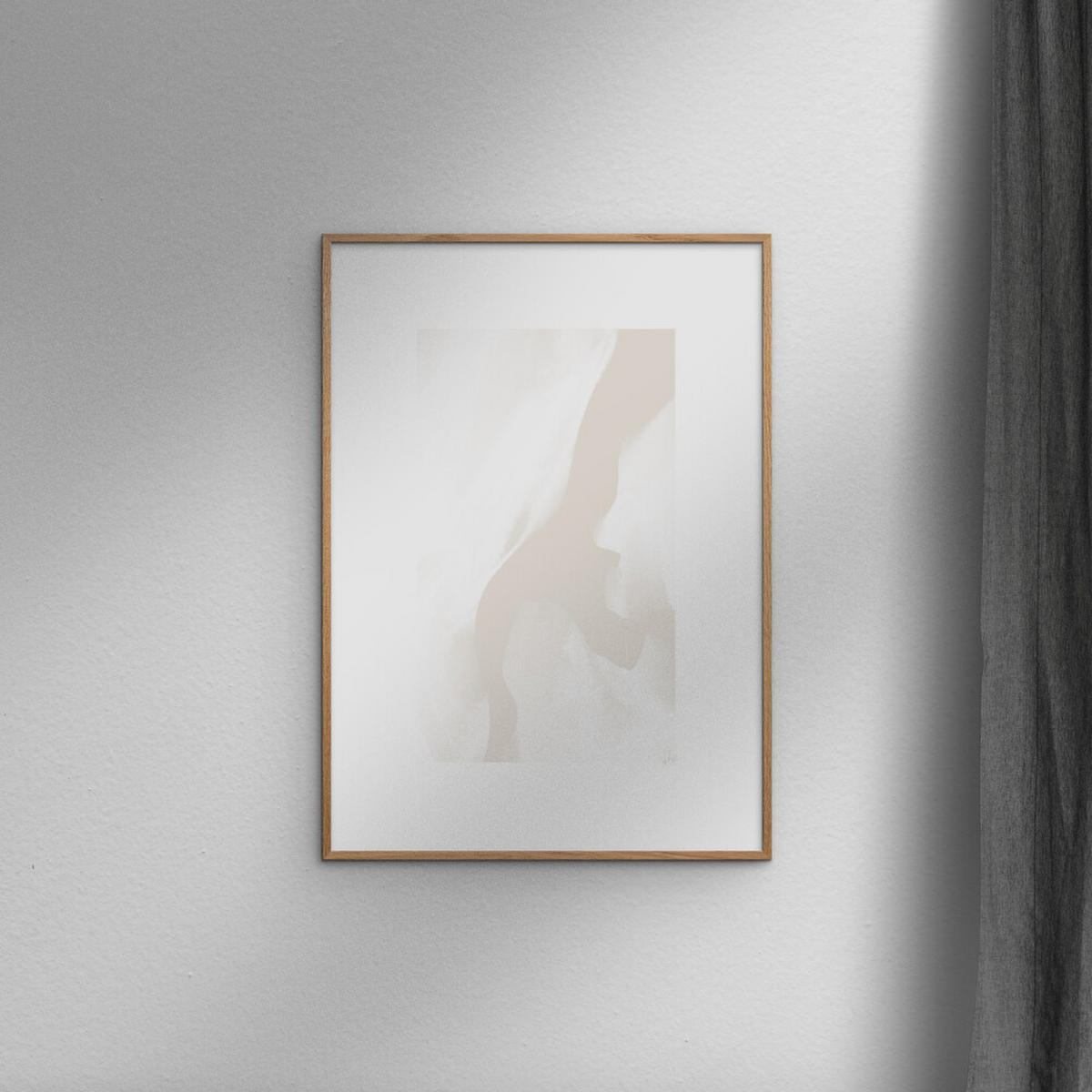 POSTER mit Rahmen N. Atelier - Tons Faibles - Eichefarben/Naturfarben, Holz/Papier (30/40cm) - Poster&Frame