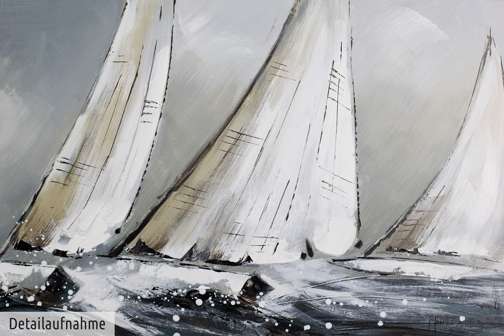 Thumbnail - Kunstloft Acrylbild, Blau, Textil, Holz, 150x50 cm, Bilder und Zubehör, Wandbilder, Leinwandbilder