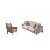 SITZGARNITUR Bond Creme Stellvariante:3+1 - Creme, Holz (227/85/100cm) - Villa Möbel