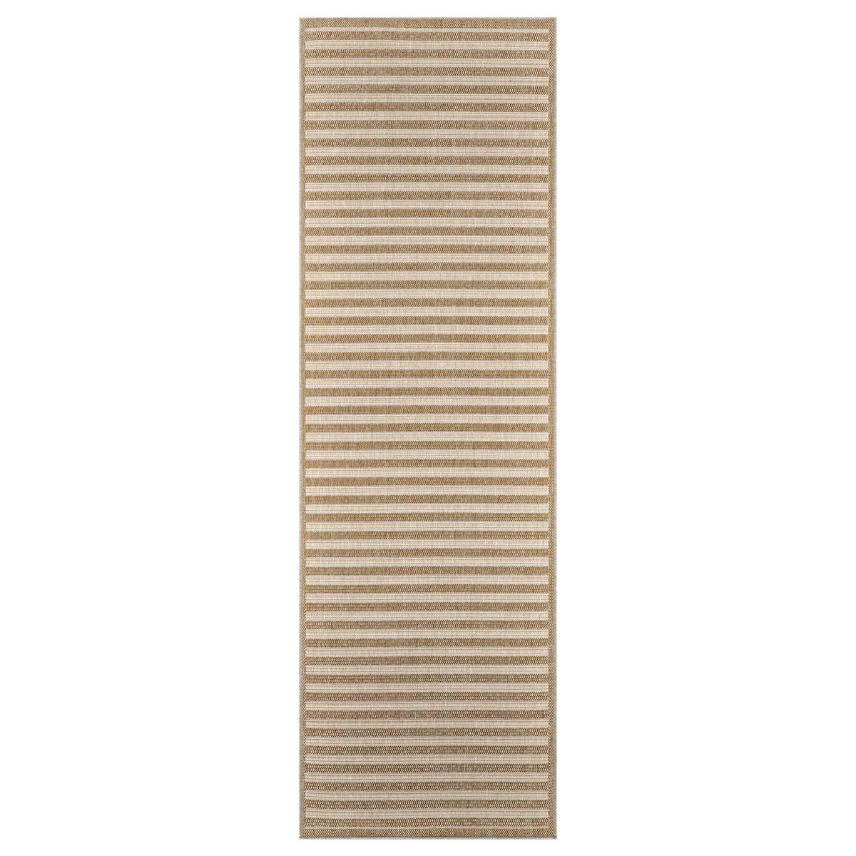 OUTDOOR-TEPPICH 102 Braun Wetterfest 80x250 cm - Braun, Textil (80/250cm) - carpet city