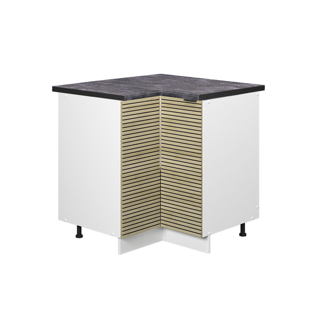 ROHOVÁ SKŘÍŇKA Fame-Line Dubový panel - bílá/barva dubu, kompozitní dřevo (80.5/82/60cm) - Vicco