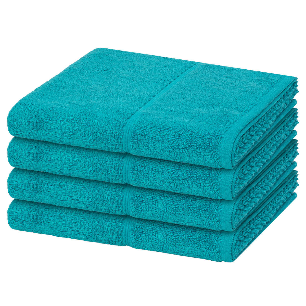 HANDTUCH Pearl 4er-Set - Türkis, Textil (50/100cm) - MÖVE
