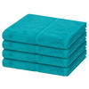 HANDTUCH Pearl 4er-Set - Türkis, Textil (50/100cm) - MÖVE