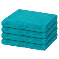 HANDTUCH Pearl 4er-Set - Türkis, Textil (50/100cm) - MÖVE