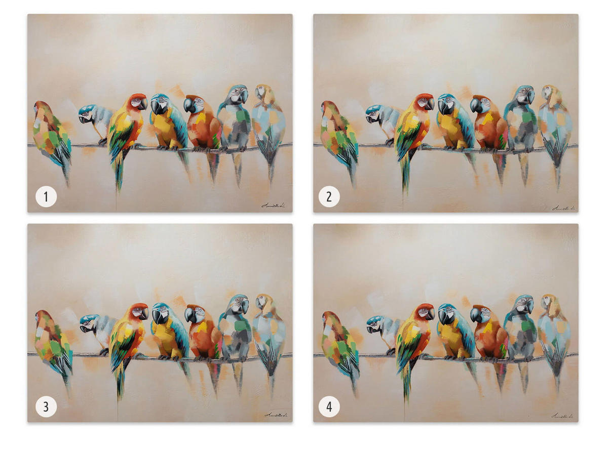 ACRYLBILD HANDGEMALT 120/90 cm - Multicolor, Holz/Textil (120/90cm) - KUNSTLOFT