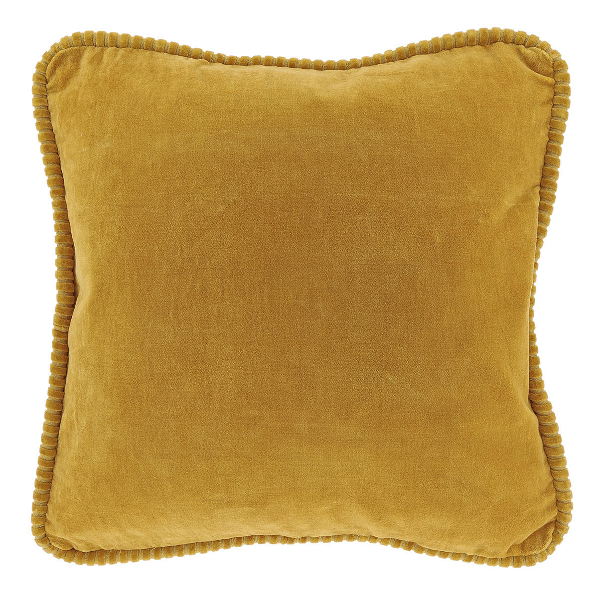 DEKOKISSEN Carmel Gelb 45/45/8 cm - Gelb, Textil (45/45cm) - Unique Living