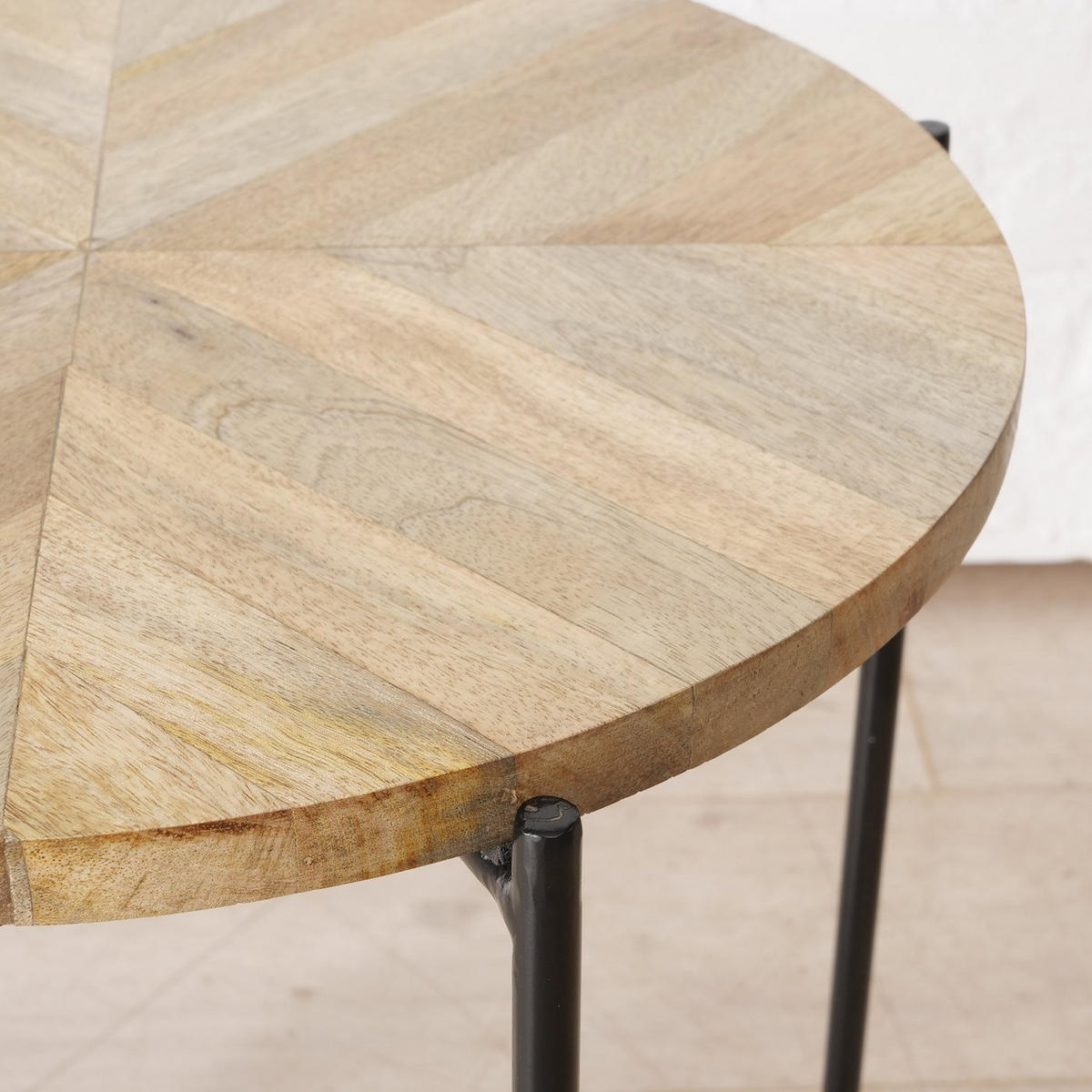 KAFFEETISCH mit Mangoholzplatte Mandi Braun 46/46/53 cm - Braun, Holz (46/46/53cm) - Boltze Home