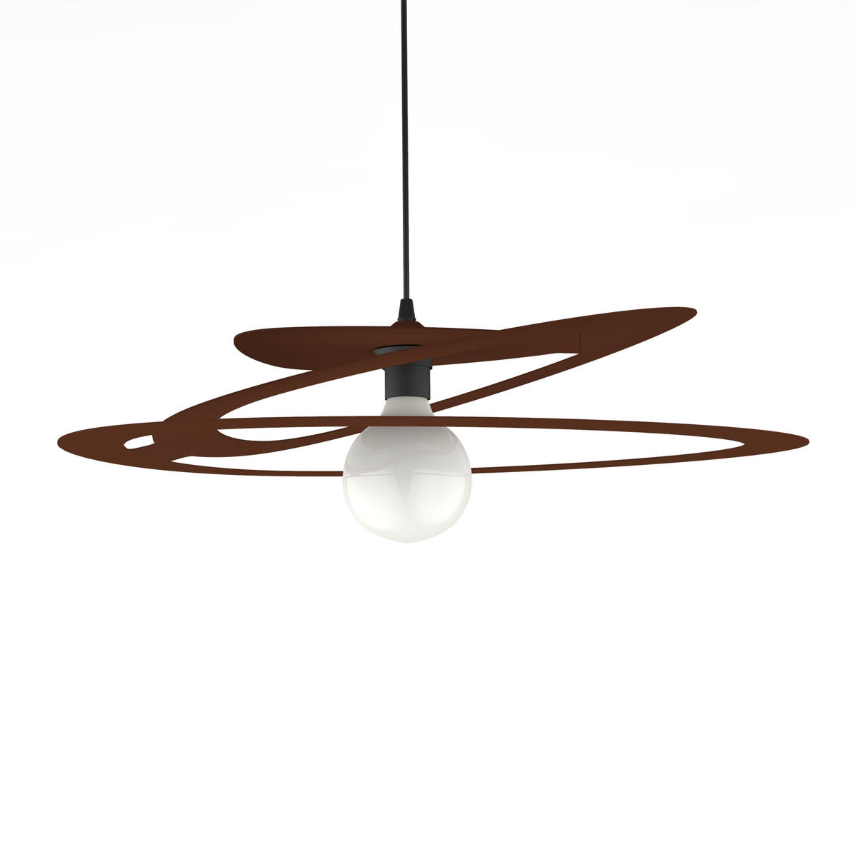 HÄNGELEUCHTE - Dunkelbraun, Metall (51/60/11cm) - Lumicom