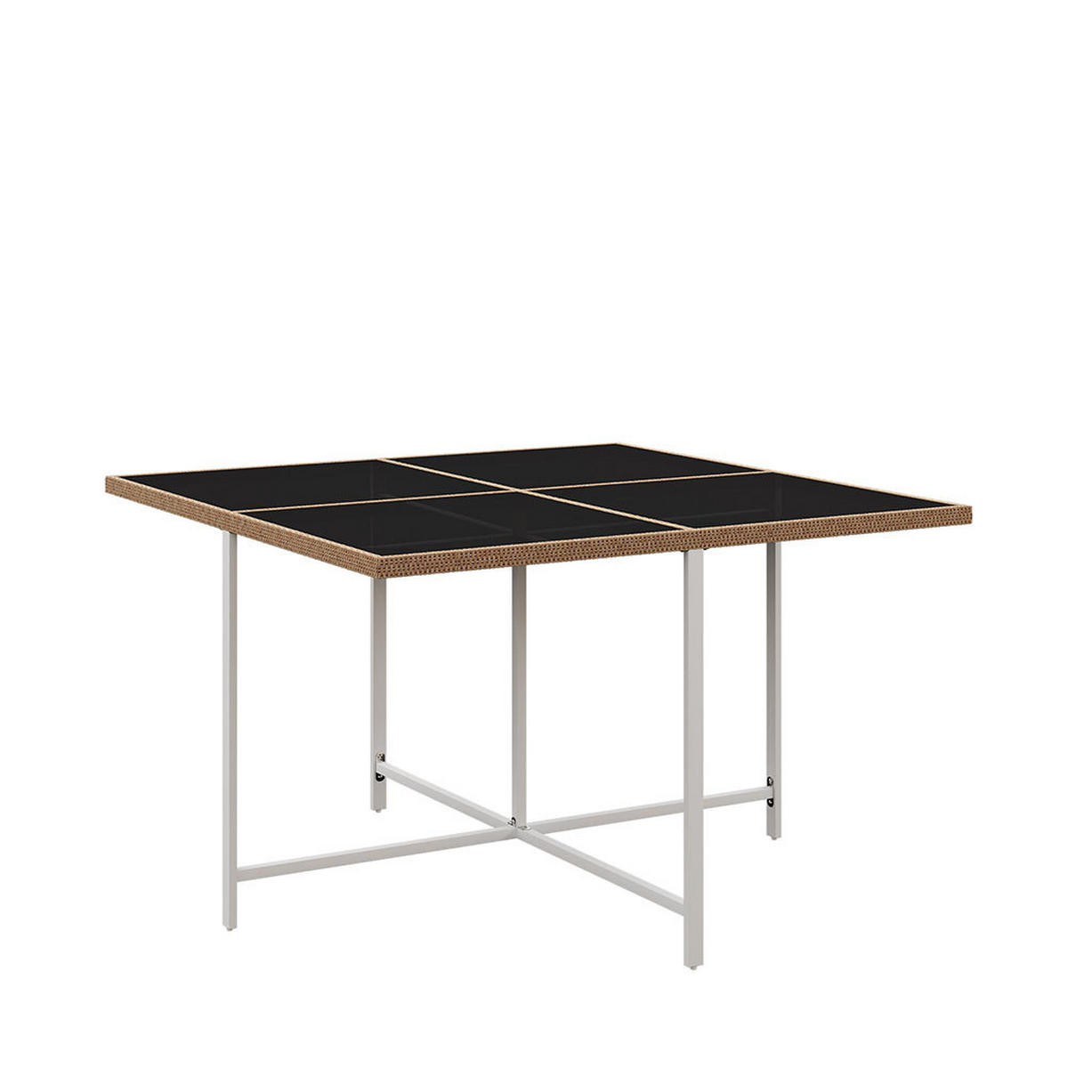 DINING-LOUNGESET für 6 Personen，Weiß - Weiß, Metall - KOMHTOM