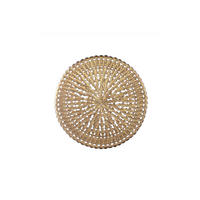 WANDPANEEL Xavery Braun 89.5/4.5/89.5cm - Braun, Metall (4.5/89.5/89.5cm) - PTMD Collection