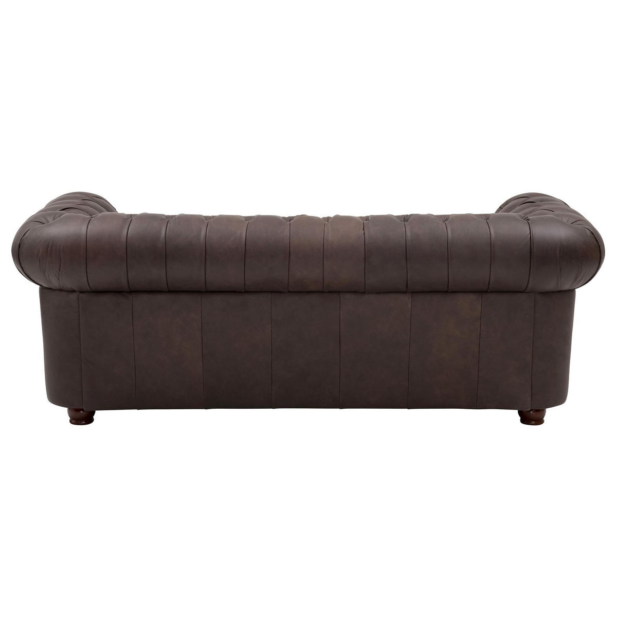 SOFA 3-Sitzer Kath Echtleder (Antikoptik) braun - Braun, Leder (200/74/98cm) - 58aufmkessel