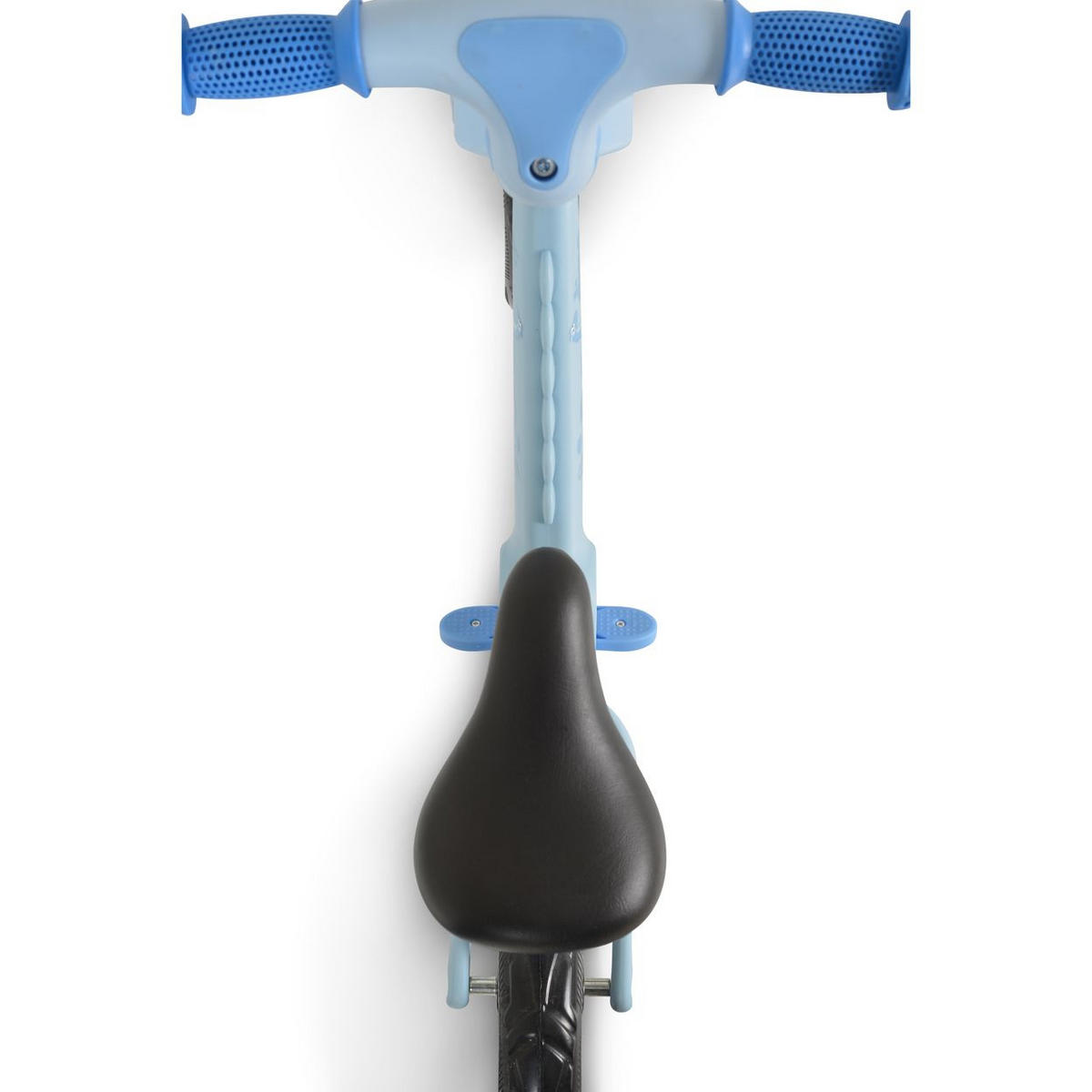 LAUFRAD Dino 12 Zoll blau Sattel einstellbar, klappbare Fußstütze - Blau, Kunststoff (80/33/52cm)