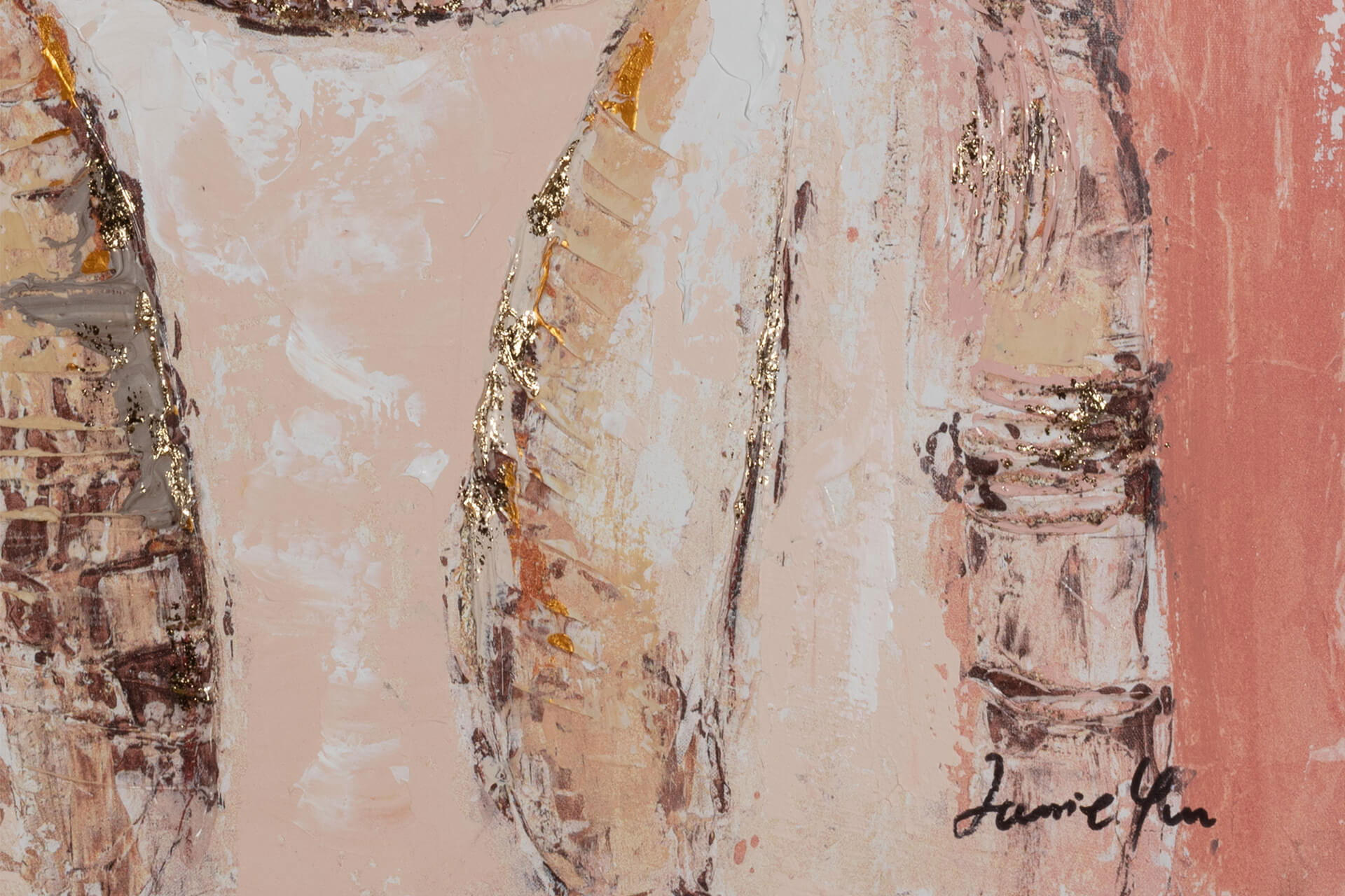 Thumbnail - Kunstloft Acrylbild, Weiß, Pink, Textil, Holz, 1.3x90 cm, Bilder und Zubehör, Wandbilder, Leinwandbilder