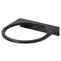 WANDHALTERUNG für Kosmetikeimer SAVONA, rund - Schwarz, Kunststoff (22/4.5/22.5cm) - bremermann