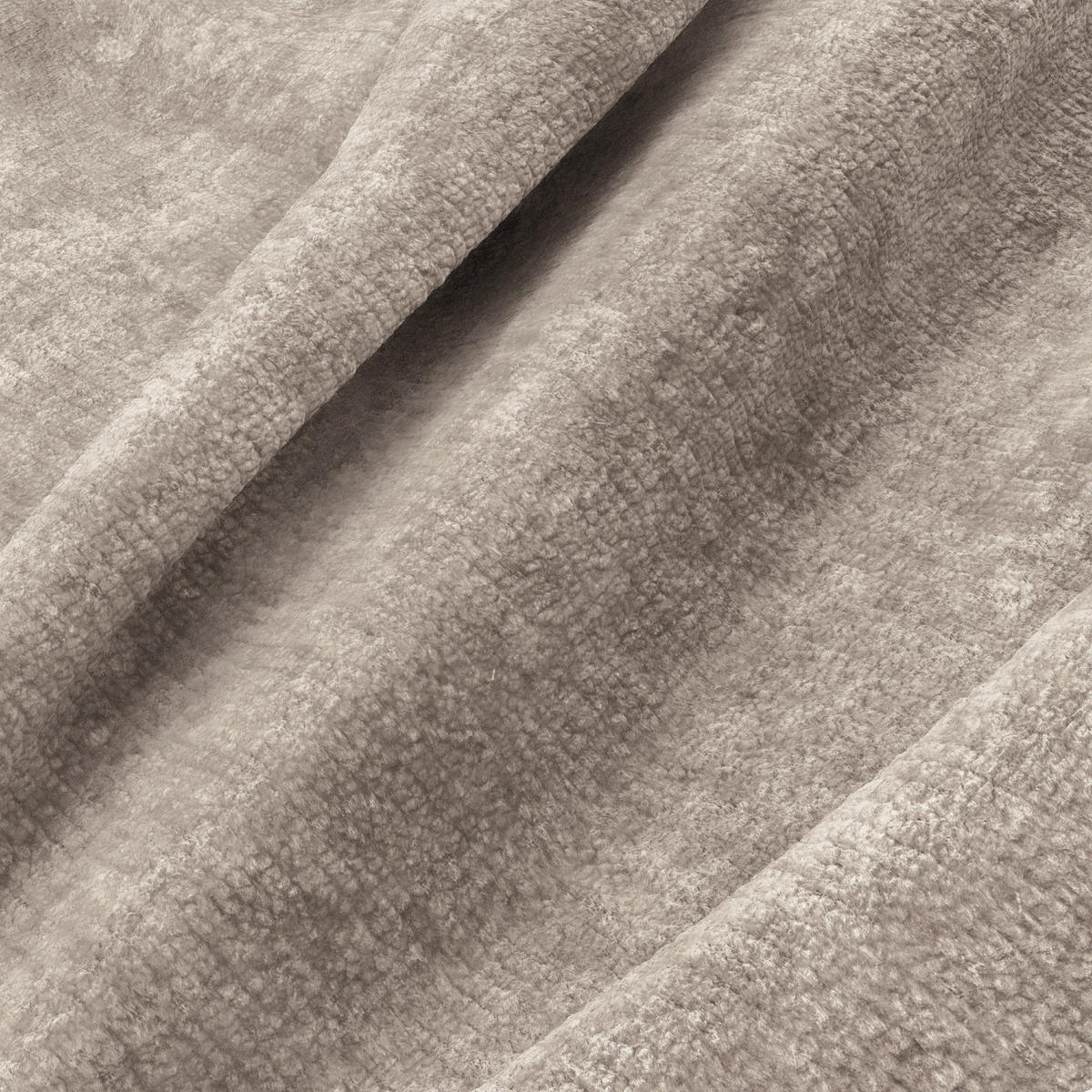 ECKSOFA (links) LOMI Geprägter Samt Taupe 274cm - Taupe, Textil (274/174cm) - Premium Interiors