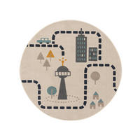 KINDERTEPPICH Juno Beige ø 120 cm rund - Beige, Textil (120/120cm) - Lytte