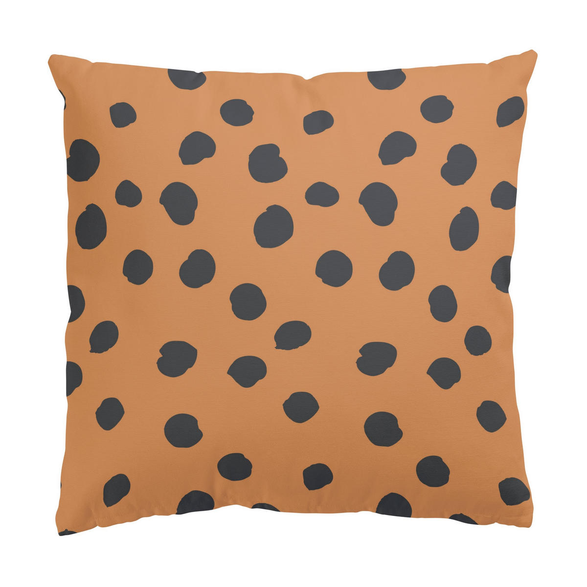 DEKOKISSEN 2er-Set Apricot Punkte und Streifen Duo 40/40 cm - Orange, Textil (40/40cm) - Bilderwelten