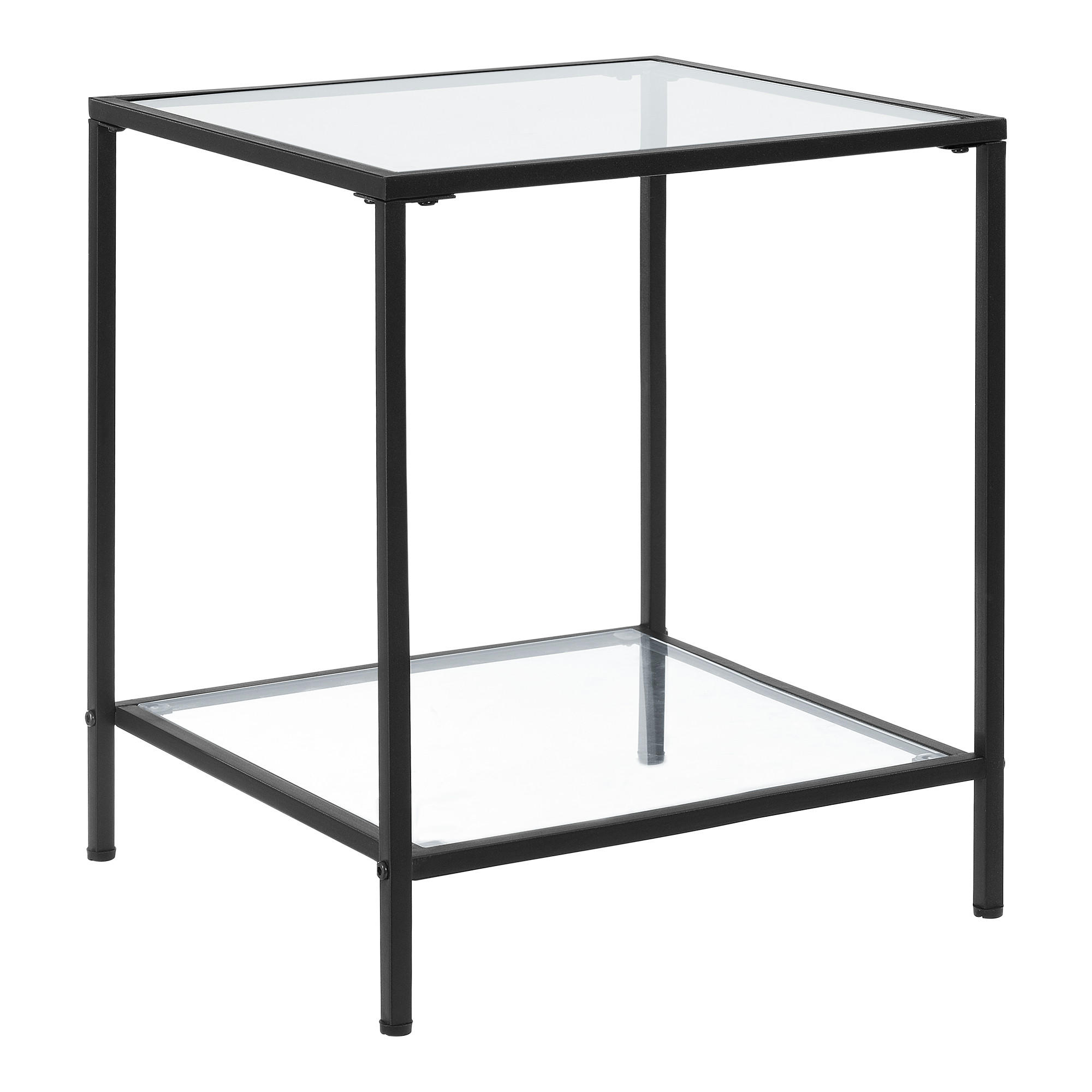 BEISTELLTISCH Norrtälje - Transparent, Glas (45/45/55cm) - [en.casa]